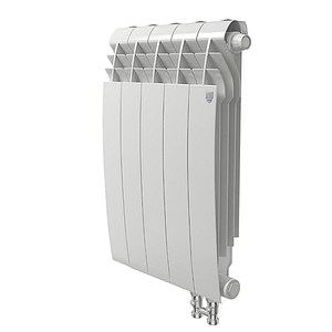 Радиатор биметаллический Royal Thermo BiLiner 500 V Bianco Traffico (Н) (Белый) - 5 секций