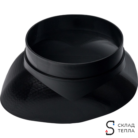 Проход через наклонную кровлю для коаксиальных дымоходов STOUT D60/100, D80/100, D80/125 мм.. Вид 7.