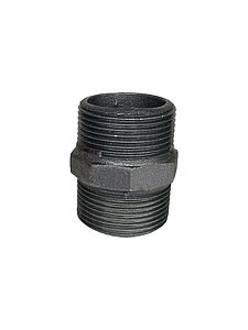 Ниппель прямой чугун Ду 15 (1/2') Fittex PLUS (1шт)