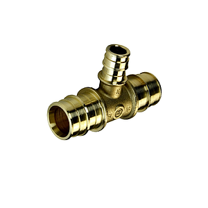 Тройник переходной РОС - 32 x 25 x 25 латунный (аналог Uponor и Usystems)
