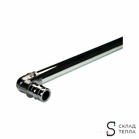 Подключение к радиатору Г-образное РОС - 20 (длина 300мм, аналог Uponor и Usystems). Вид 1.