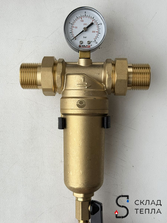 Фильтр промывной с манометром VALFEX - 1". Вид 9.