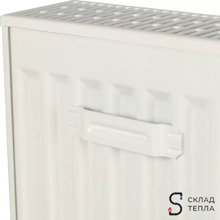 Радиатор стальной KERMI FKO 22 - высота 200 мм, длина 600 мм с боковым подключением. Вид 9.