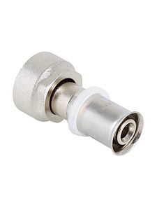 Пресс-муфта с накидной гайкой TIM - 16 x 3/4' ЕК (для металлопластиковых труб) 1шт