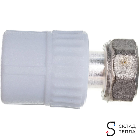 Переход на накидную гайку VALFEX - 32 x 1 1/4" (для полипропиленовых труб, цвет белый). Вид 7.