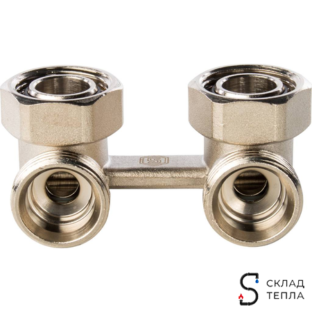 Узел нижнего подключения угловой STOUT - 3/4" (для двухтрубной системы). Вид 7.