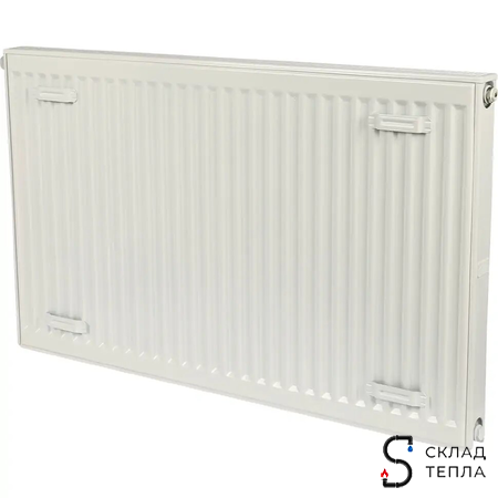 Радиатор стальной KERMI FTV 12 - высота 600 мм, длина 400 мм с нижним подключением. Вид 2.