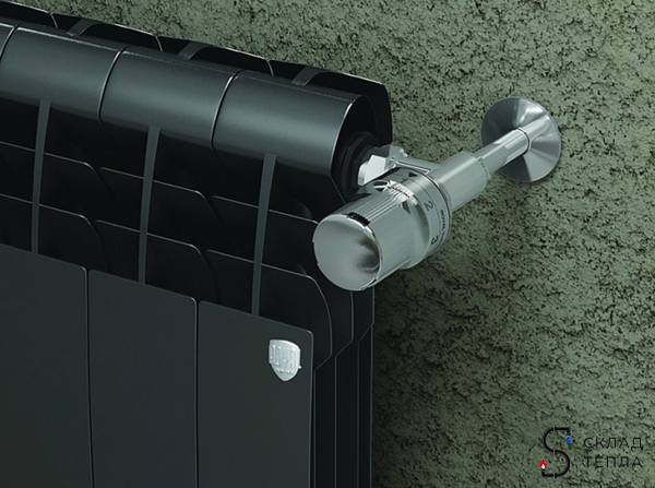 Радиатор биметаллический Royal Thermo BiLiner 350 Noir Sable (Чёрный) - 4 секций. Вид 2.