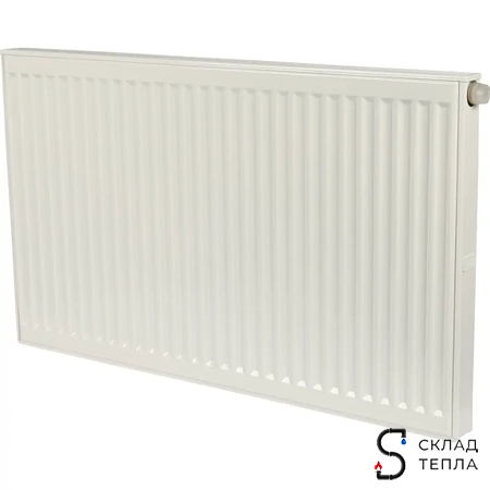 Радиатор стальной KERMI FTV 12 - высота 600 мм, длина 1600 мм с нижним подключением. Вид 1.