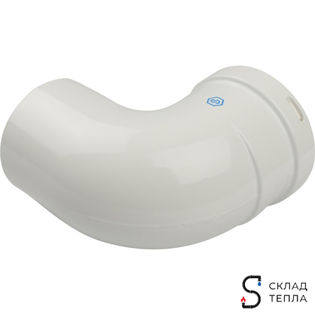 STOUT Элемент дымохода отвод 90° п/м DN80. Вид 2.