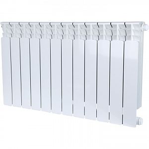 Радиатор биметаллический STOUT SPACE 500 - 11 секций с нижним подключением Радиатор биметаллический STOUT SPACE 500 - 11 секций с нижним подключением