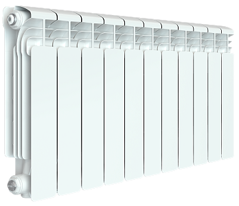 Радиатор алюминиевый Rifar Alum Ventil 350 - 11 секций (подключение нижнее слева) Радиатор алюминиевый Rifar Alum Ventil 350 - 11 секций (подключение нижнее слева)