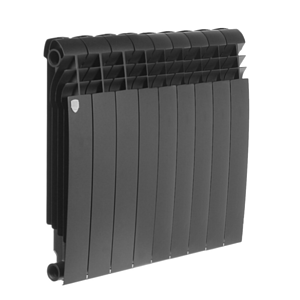 Радиатор биметаллический Royal Thermo BiLiner 500 Noir Sable (Чёрный) - 9 секций