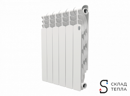 Радиатор алюминиевый Royal Thermo Revolution 500 - 6 секций. Вид 1.