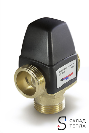 Термостатический смесительный клапан Zeissler - 1/2" НР (35°- 60°C, KVs 1,6 м³). Вид 8.