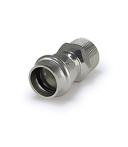 Переход на наружную резьбу Zeissler 22 х 1/2' из нержавеющей стали