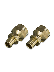 Переход на внутреннюю резьбу TIM - 25 x 1' (для труб из сшитого полиэтилена, комплект - 2шт)