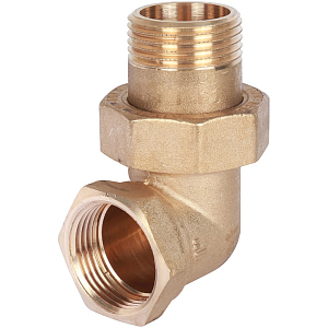 Соединение быстроразъемое (американка) угловое STOUT - 1/2' (ВР/НР, o-ring, никелированное)