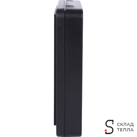 STOUT Проводной комнатный регулятор R-10b, черный. Вид 3.