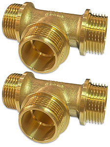Тройник латунный резьбовой равнопроходный TIM (НР) - 3/4' (2шт.)
