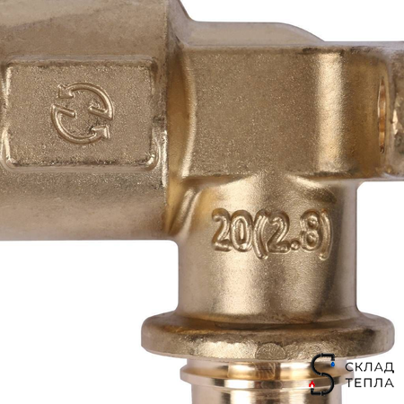 Водорозетка удлиненная STOUT - 20 x 1/2" (для труб из сшитого полиэтилена). Вид 9.