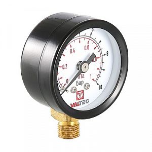 Манометр Valtecс радиальный (D-40 mm, 1/8", 0-10 бар) Манометр Valtecс радиальный (D-40 mm, 1/8', 0-10 бар)