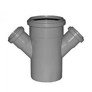 Крестовина одноплоскостная переходная для внутренней канализации СИНИКОН - 110 x 50 x 50x45°