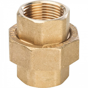 Соединение быстроразъемое (американка) латунное STOUT - 1/2' (ВР)