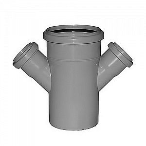 Крестовина одноплоскостная переходная для внутренней канализации СИНИКОН - 110 x 50 x 50x45°