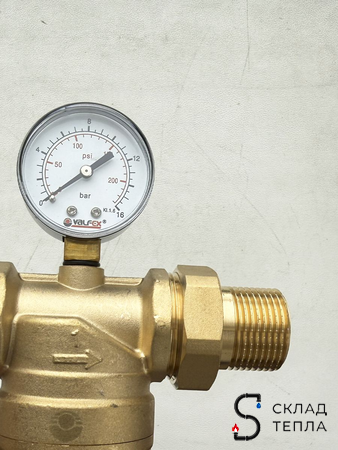 Фильтр промывной с манометром VALFEX - 1/2". Вид 8.