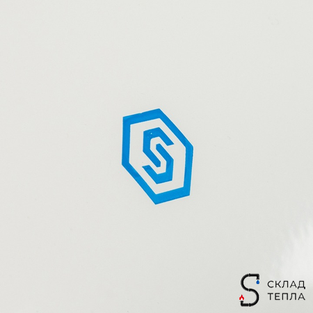 Отвод 90° для коаксиального дымохода STOUT D60/100 мм (с уплотнением и хомутом). Вид 8.