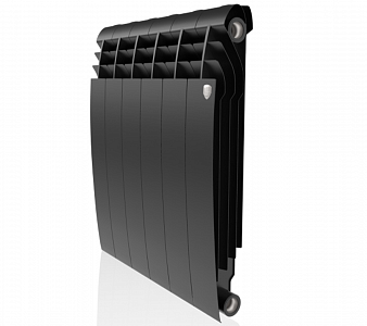 Радиатор биметаллический Royal Thermo BiLiner 500 Noir Sable (Чёрный) - 6 секций Радиатор биметаллический Royal Thermo BiLiner 500 Noir Sable (Чёрный) - 6 секций