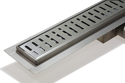 Трап-лоток из нержавеющей стали TIM 70х650 (решетка с ячейкой волна)