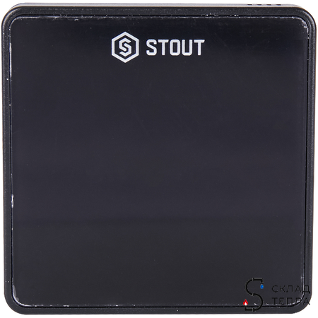 STOUT Беспроводной датчик температуры пола C-8f, черный. Вид 1.