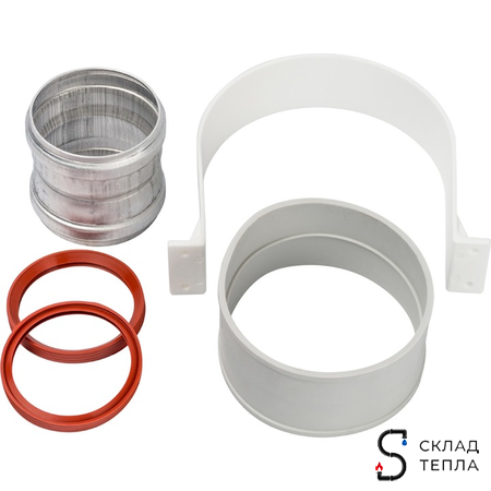 Муфта соединительная для коаксиального дымохода STOUT D60/100 мм. Вид 1.