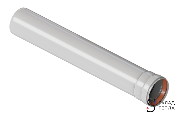 Труба для дымохода Rommer D 80 L 500 мм. Вид 1.