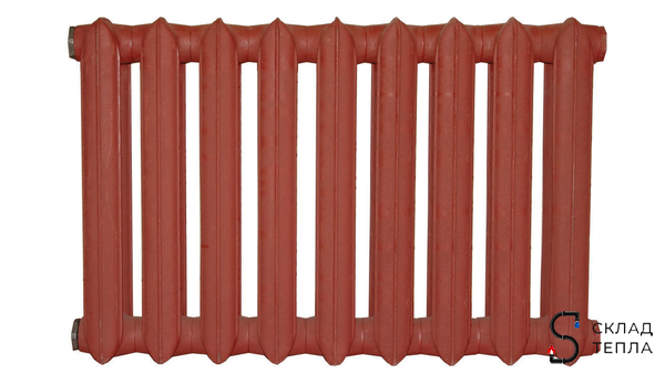 Радиатор чугунный  МС 500-140М секций 9. Вид 1.