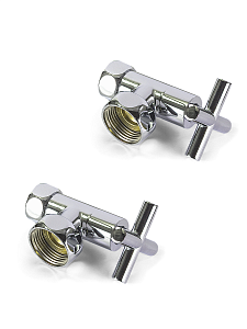 Вентиль угловой крестовой TIM 1' х 3/4' (НГ/НГ) для полотенцесушителя (пара)