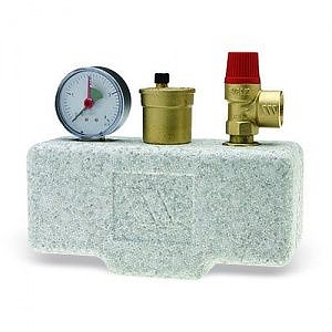 Группа безопасности котла STOUT - 1' (до 200 кВт, 3 бар, в теплоизоляции)