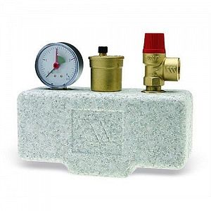 Группа безопасности котла STOUT - 1' (до 200 кВт, 3 бар, в теплоизоляции)