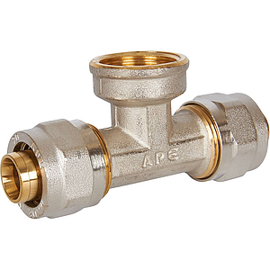 Тройник комбинированный с внутренней резьбой STOUT - 20 x 3/4' (винтовой, для металлопласт.труб)