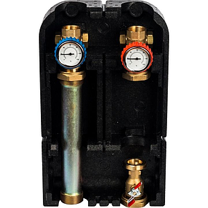 Насосная группа STOUT - 1' (с прямым контуром, в теплоизоляции, без насоса)