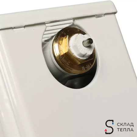 Радиатор стальной KERMI FTV 22 - высота 200 мм, длина 2300 мм с нижним подключением. Вид 10.