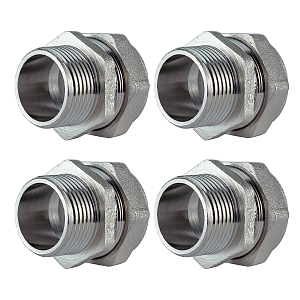 Переход на наружную резьбу TIM 15 х 3/4' для гофрированной трубы (4шт)