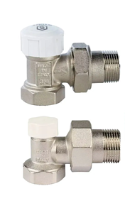 Комплект подключения радиатора STOUT угловой 3/4' (2 клапана)