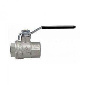 Кран шаровой полнопроходной Bugatti Oregon 301 - 1 1/2' (ВР/ВР, PN25, ручка-рычаг черная)