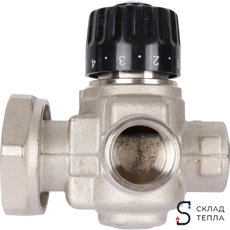 Насосно-смесительный узел STOUT - 1" (с термостатическим клапаном 30-60°C и насосом UPSO 25-65). Вид 3.