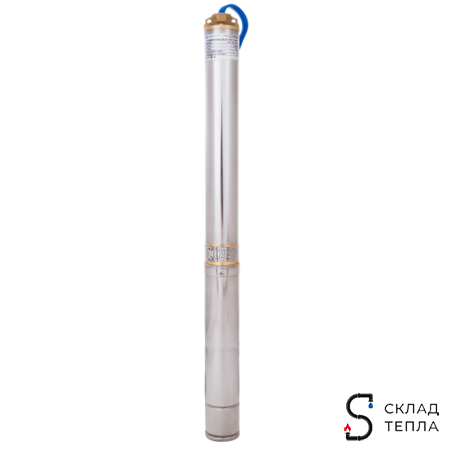 Насос скважинный Aquario ASP 1C-70-90 - 0,62 кВт (однофазный, Hmax 64 м, Qmax 50 л/мин, кабель 45 м). Вид 1.