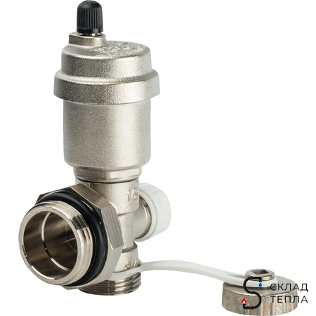 Фитинг концевой регулируемый STOUT - 1" (вентиль, автоматический воздухоотводчик). Вид 1.