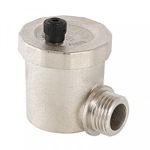 Воздухоотводчик автоматический угловой Valtec - 1/2" (НР, воздухоотвод сверху, цвет никелированный) Воздухоотводчик автоматический угловой Valtec - 1/2' (НР, воздухоотвод сверху, цвет никелированный)